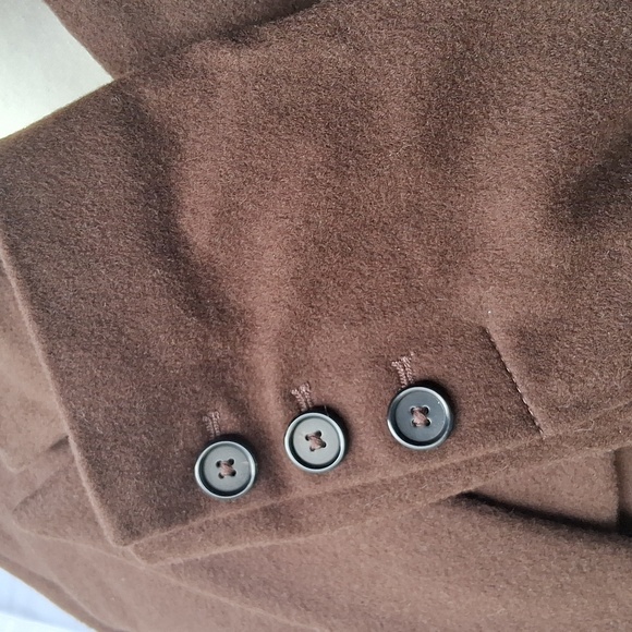 Quince Italian Wool Tailored Coat Chocolate XS - Picture 3 of 16